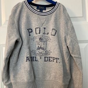 Boys Ralph Lauren cozy gray sweatshirt small (8)